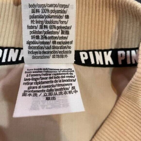 Victoria's Secret PINK Size XS Blush Pink Long Sleeve Full Zip Logo Jacket - Picture 4 of 14
